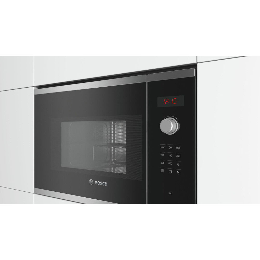 MICROONDAS DE EMPOTAR BOSCH 20-LITROS NEGRO BEL523MS0