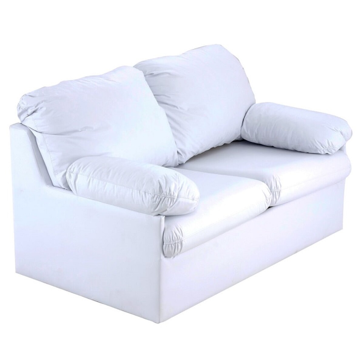 SOFA CAMA 2 PLAZAS - TAPIZADO PU COLOR PERLA 