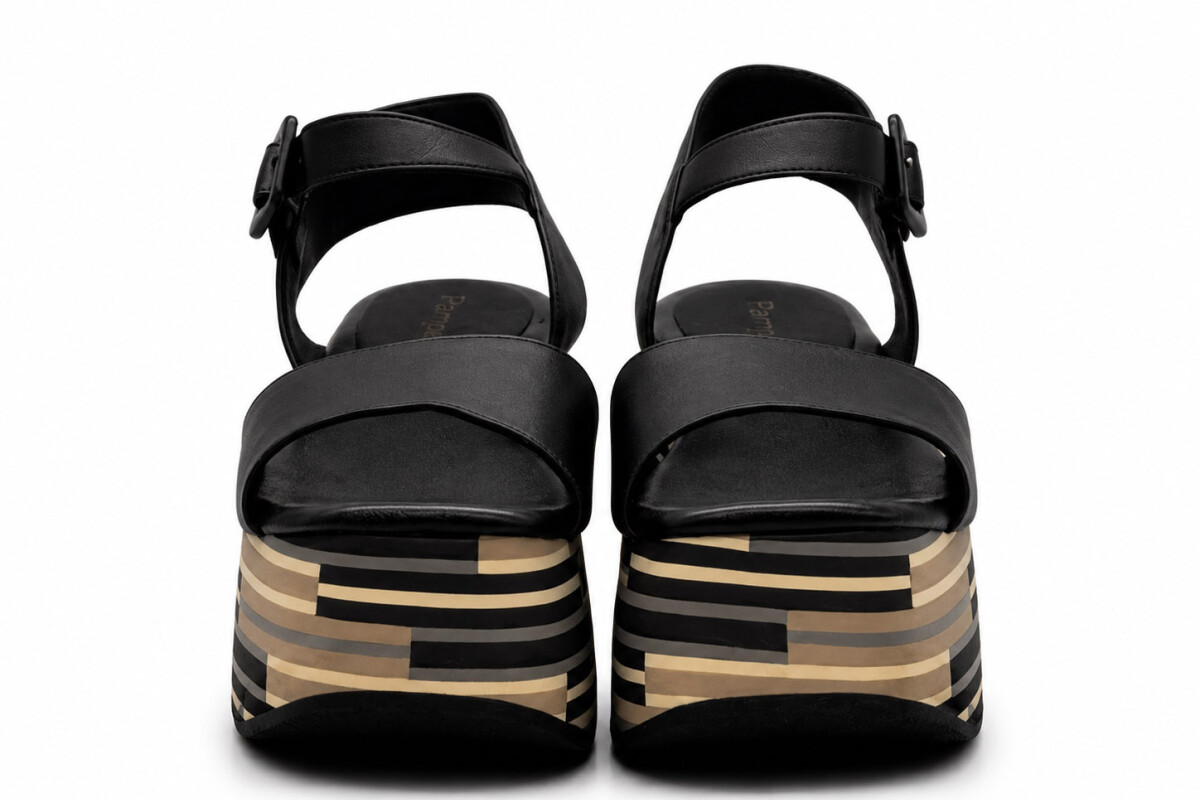 SANDALIA ALTA 5114 Negro