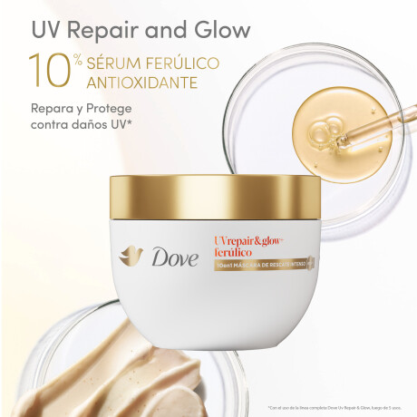 Mascarilla Capilar Dove Uv Repair & Glow + Ferúlico 250g Mascarilla Capilar Dove Uv Repair & Glow + Ferúlico 250g