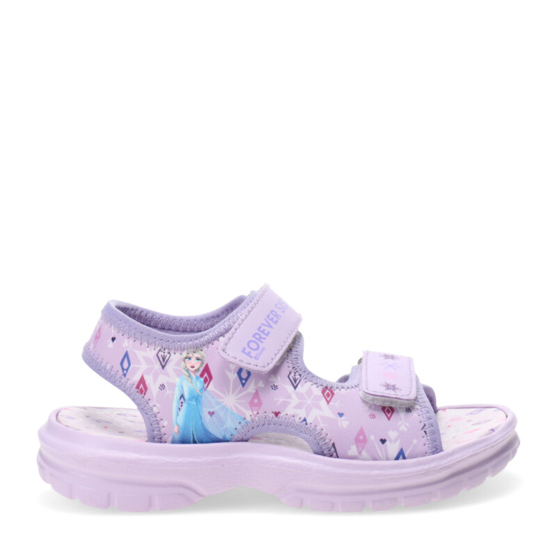 Sandalia de Niños Disney FROZEN Velcros Lila