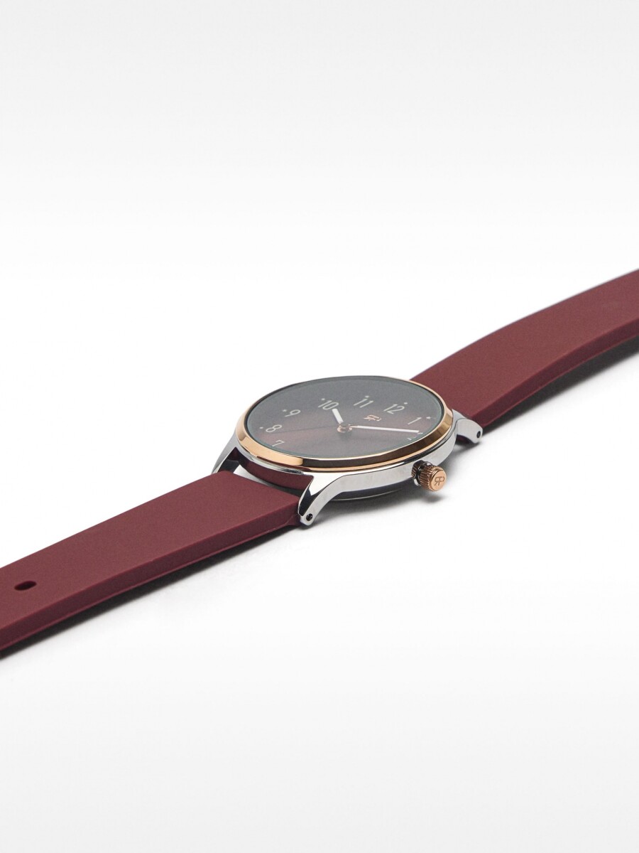 Reloj De Silicona burdeos
