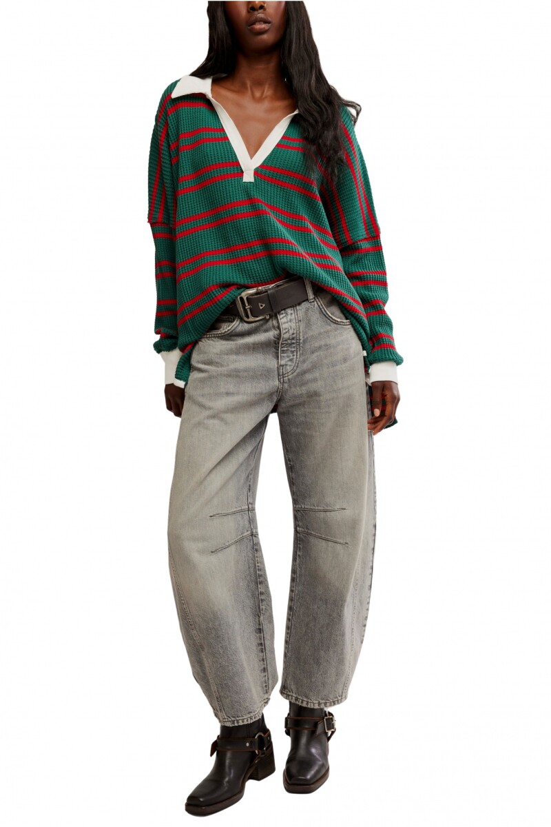 TRAVIS POLO RALLADO Verde