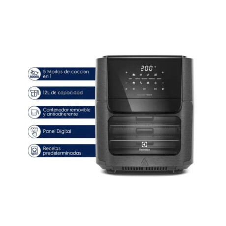 Freidora de Aire Electrolux 12 Lts Digital Gris Oscuro