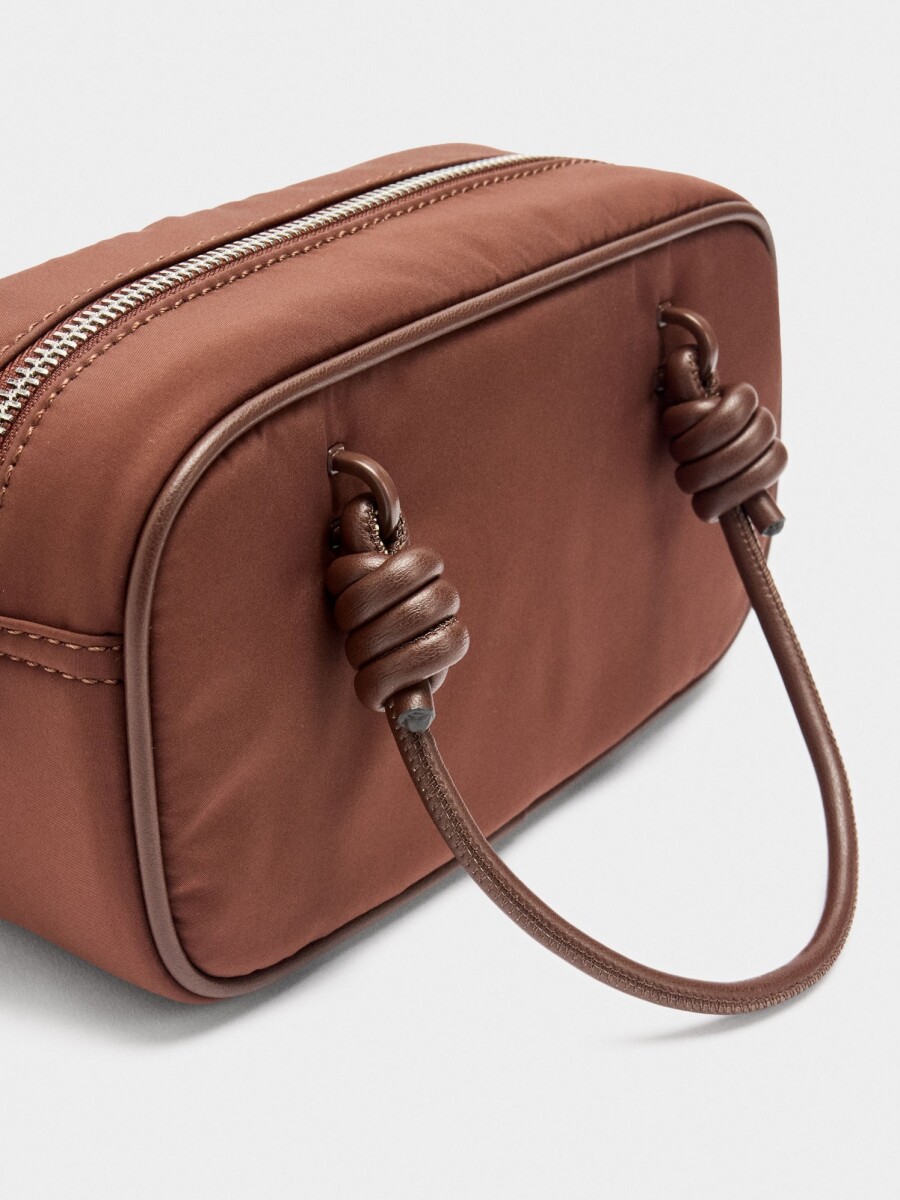 Bolso Bowling De Nylon naranja