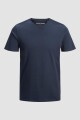 Camiseta básica de algodón orgánico Navy Blazer