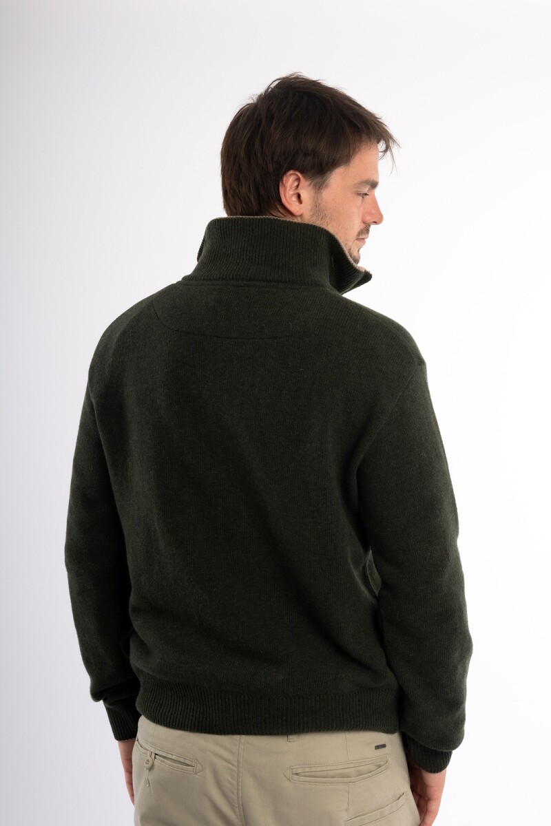 Sweater Cardif Lambswool Brixton Verde