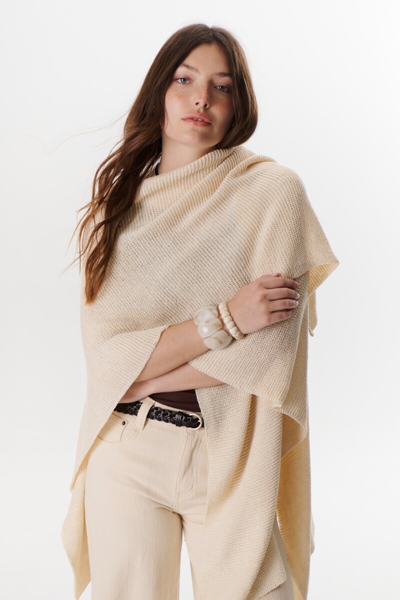 RUANA COTTON CRUDO