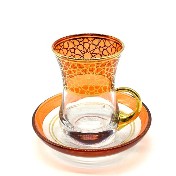 Vaso de té vip color x1 Naranja