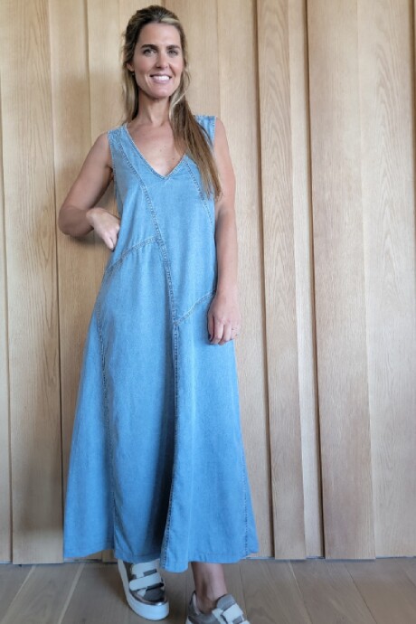 Vestido Magnolia Denim Celeste
