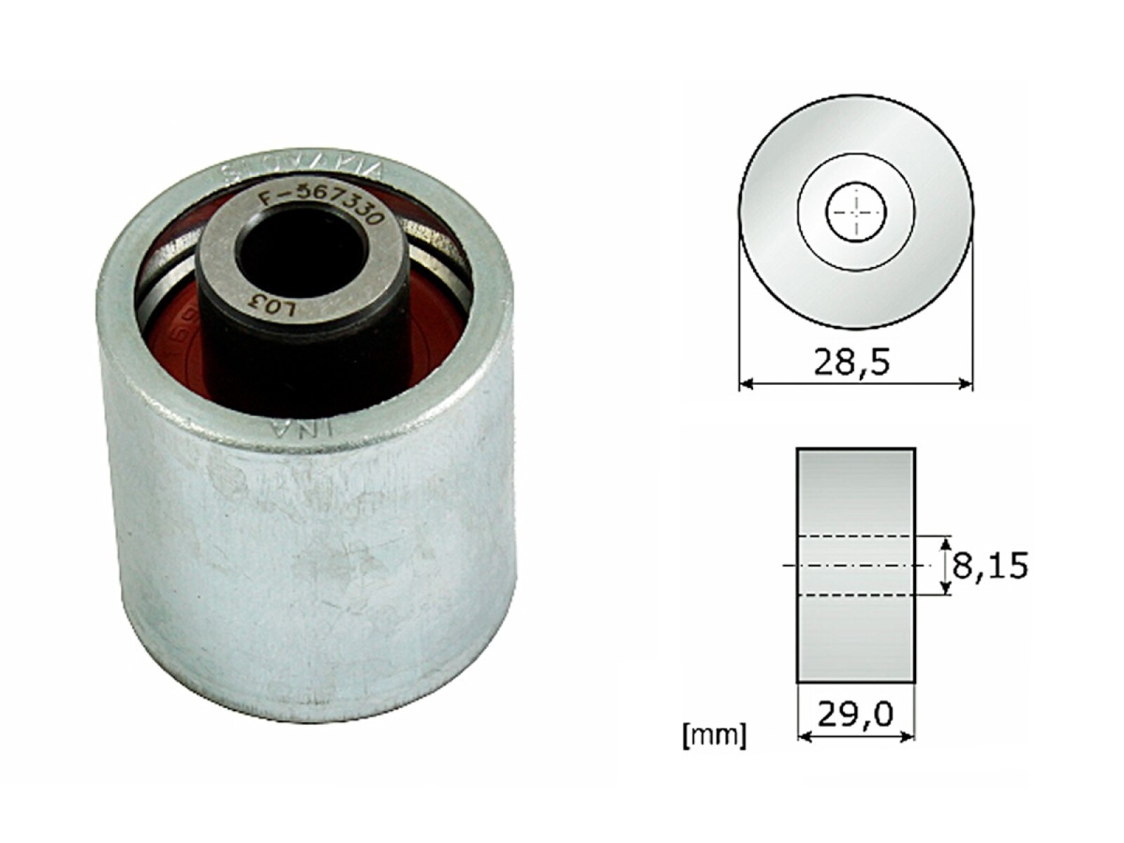 Tensor Guia Correa Dist. Audi A4/A3, Volks Vento 03-12 