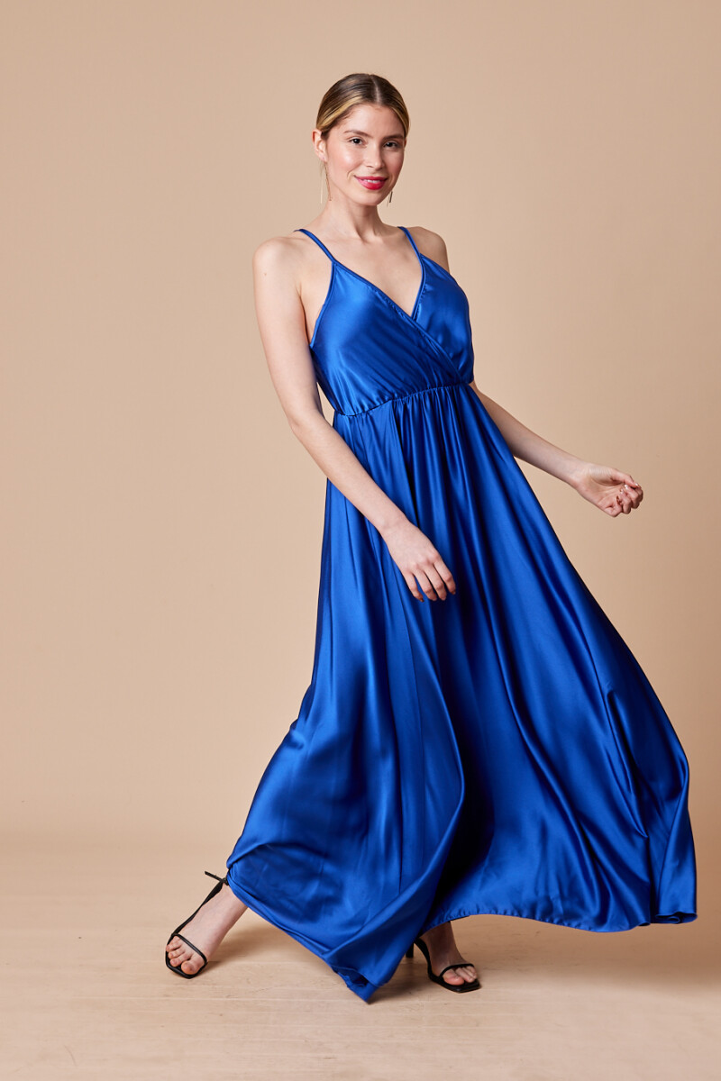 VESTIDO CAMELIA - Azul francia 