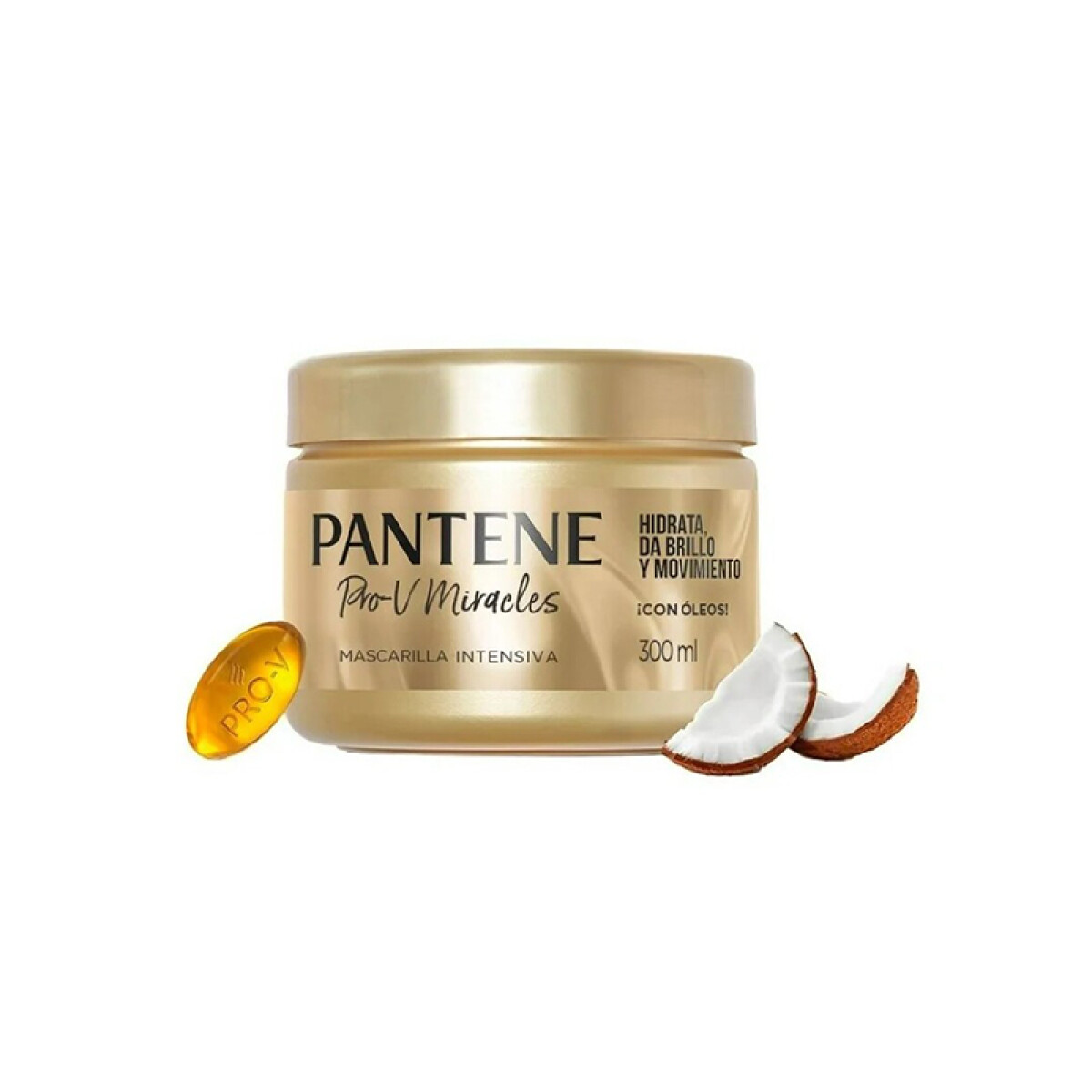 Pantene mascarilla tratamiento 300 ml - Hidrata-Da brillo-Movimiento 
