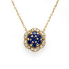Collar Aelia en oro amarillo 18k con zafiros y brillantes Collar Aelia en oro amarillo 18k con zafiros y brillantes