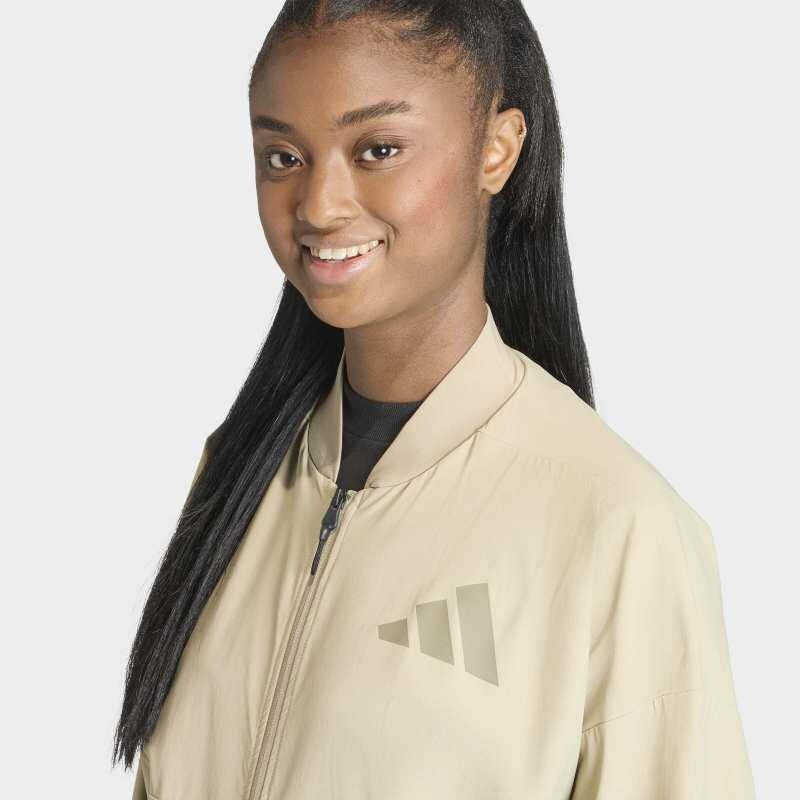 Campera Adidas Z.N.E Bomber Tejida Beige