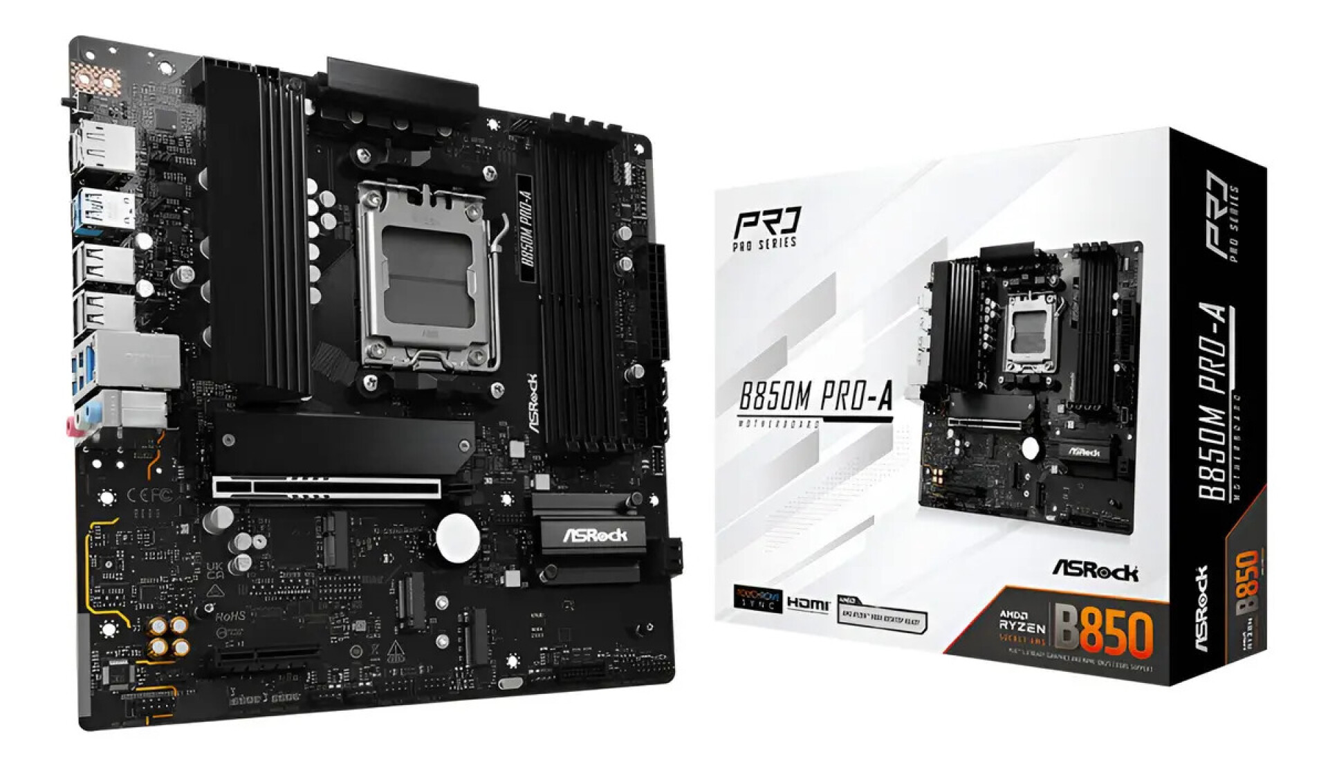 Motherboard B850m Pro-a Ddr5 Am5 - PLACA MADRE ASROCK B850M PRO A AM5 