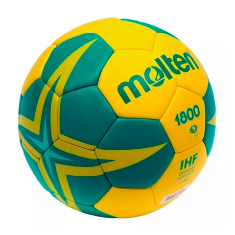 Pelota Handball Molten N3 Profesional PU Original Amarillo-Verde