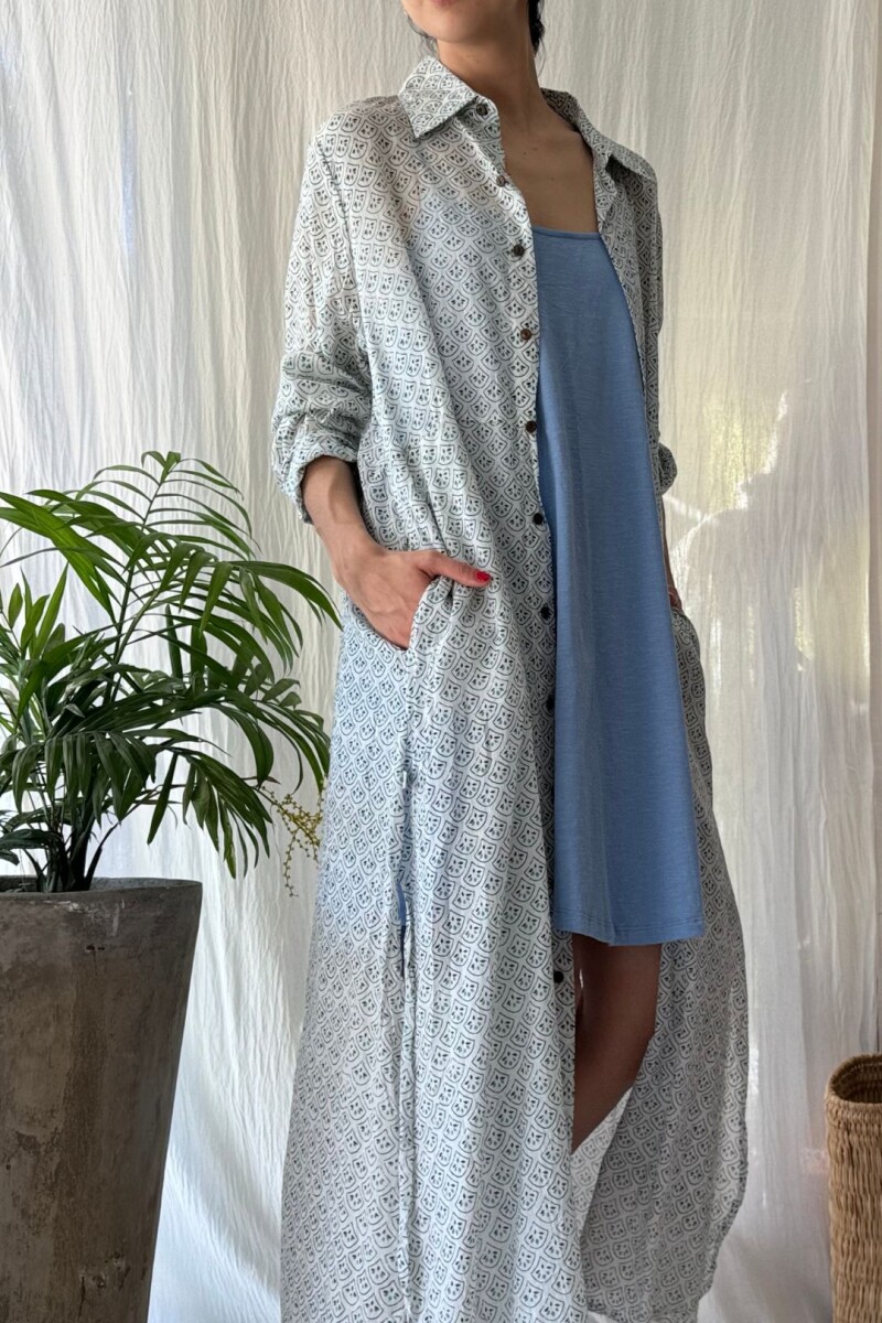 Vestido Corto Pe Celeste