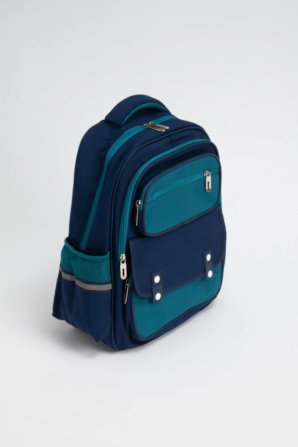 Mochila Bolsillos Azul Marino