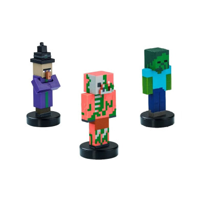 Minecraft Sellos Pack 3 figuras Zombie Pigman