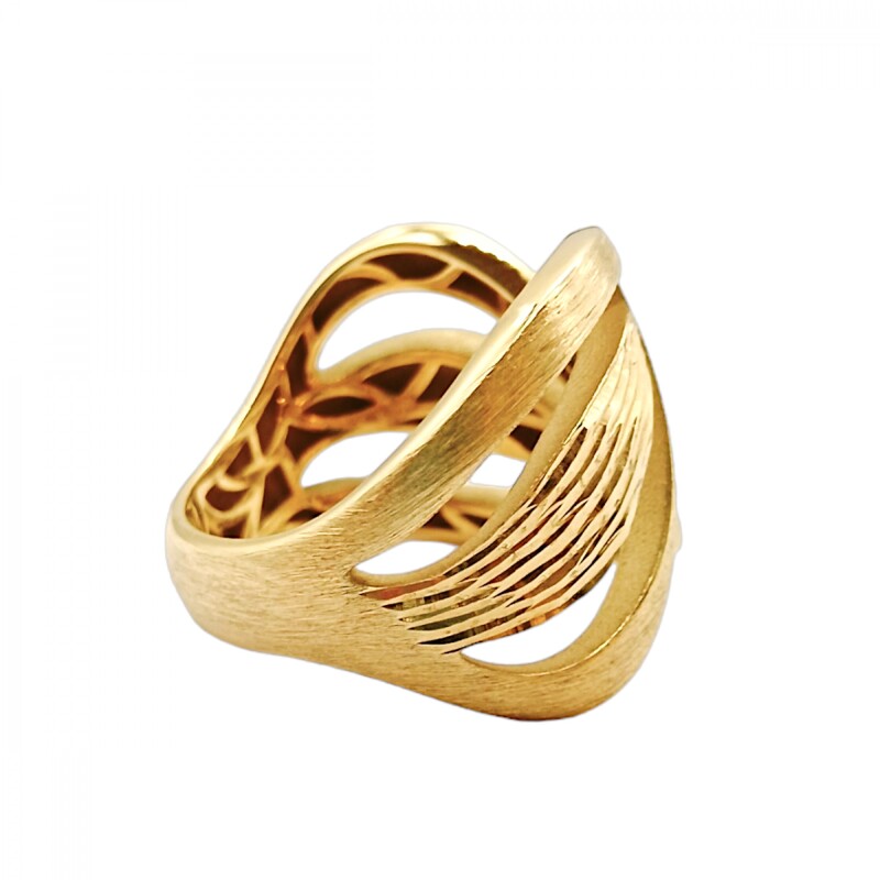 Anillo Hojas ancho-Oro 18k-Sin Piedra-AN9533 sinpiedra