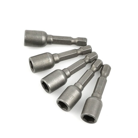 DINGQI JUEGO 5 PIEZAS ADAPTADOR MAGNETICO HEX 10MMx65MM Dingqi Juego 5 Piezas Adaptador Magnetico Hex 10mmx65mm