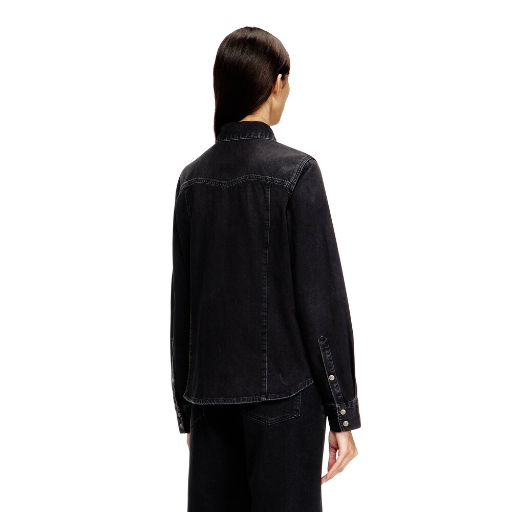 Camisas Urbano Para Mujer De-Waves Shirt Negro