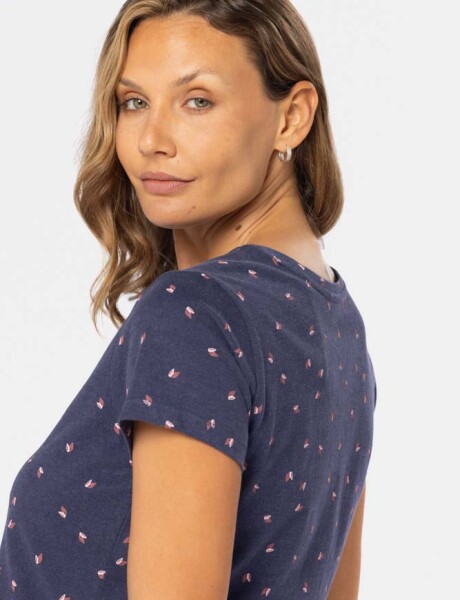 REMERA ESTAMPADA Azul
