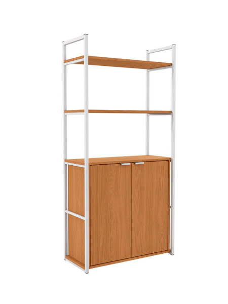 RACK CON PUERTAS BAJERAS BLANCO