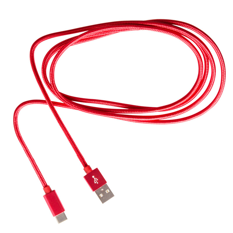Cable de Carga USB-C Rojo