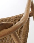Silla Nina madera maciza eucalipto y cuerda beige