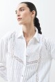 Camisa romántica blanco