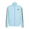 Campera de Hombre Adidas M 3S Wv Tt Zip Celeste - Azul