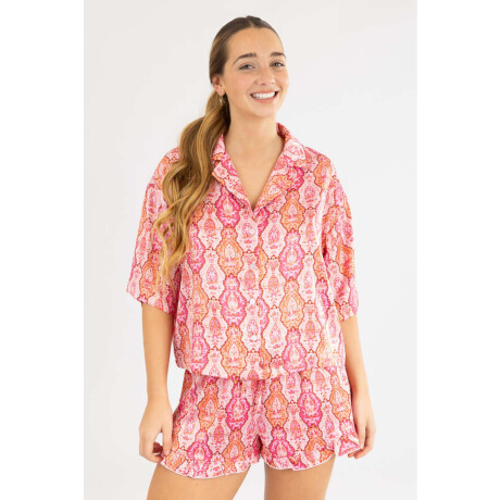 Pink Paisley Short Rosado