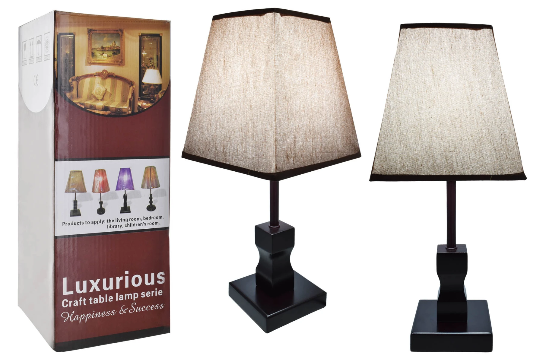 LAMPARA DE MESA MADERA 4676 