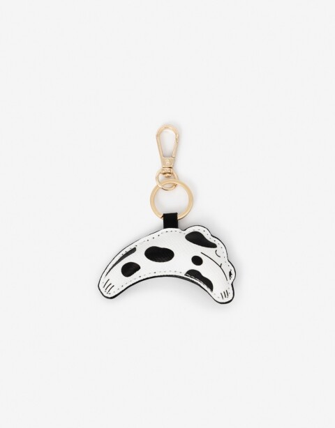 Llavero Cuero/PU Llavero Y Bag Charm Dálmata - Combinacion Bicolor