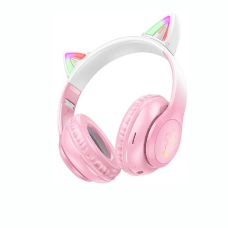 HOCO W42 HEADPHONES CAT CON OREJAS P/NIÑOS BT Auriculares Infantiles Inalámbricos HOCO W42 Con Orejas BT - Cherry Blossom