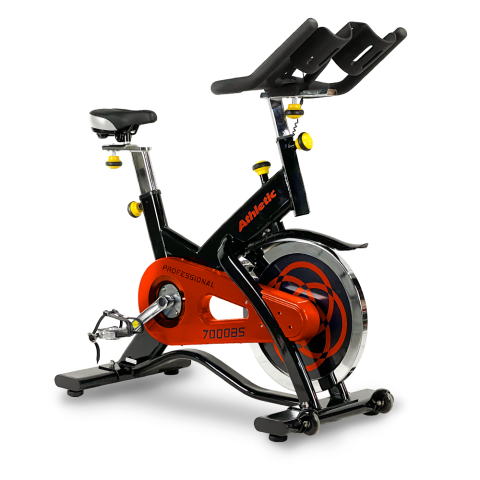 Bicicleta Spinning Profesional Athletic 7000Bs Naranja