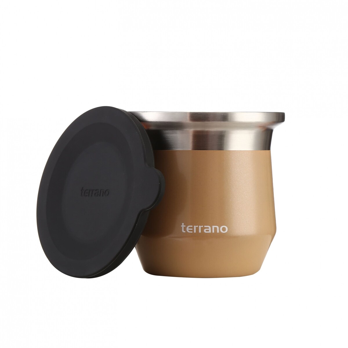 MATE TERRANO ACERO FLAP - DORADO 