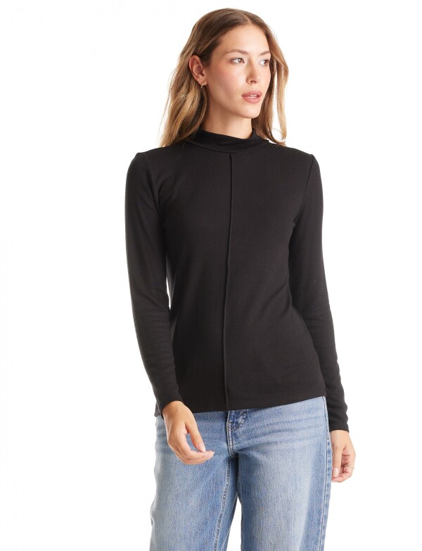 Polera Pespunte NEGRO