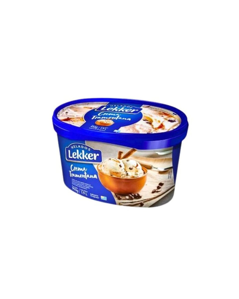 HELADO LEKKER 1.9LT CREMA TRAMONTANA 