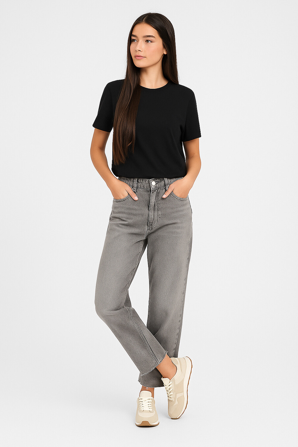 Pantalon Olena Gris Claro
