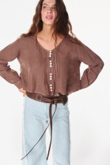 Camisa Nacar Chocolate