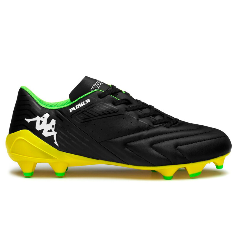Zapatillas Fútbol Player Base Fg - Hombre Black/yellow Blazing/green Flash