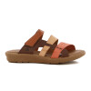 Country Sandalia 3 Tiras Combinadas Ladrillo-mix