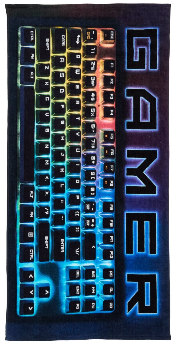 Toalla de ducha velour GAMER 70x140 