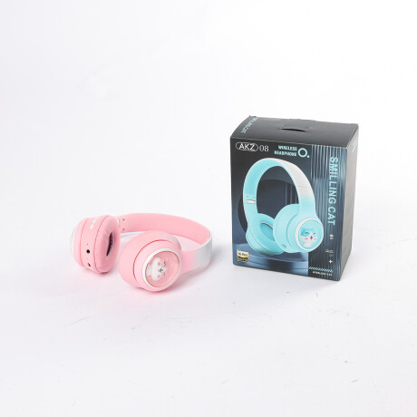 AURICULARES INALAMBRICOS BLUETOOTH VINCHA DISEÑO GATO ROSADOS AURICULARES INALAMBRICOS BLUETOOTH VINCHA DISEÑO GATO ROSADOS