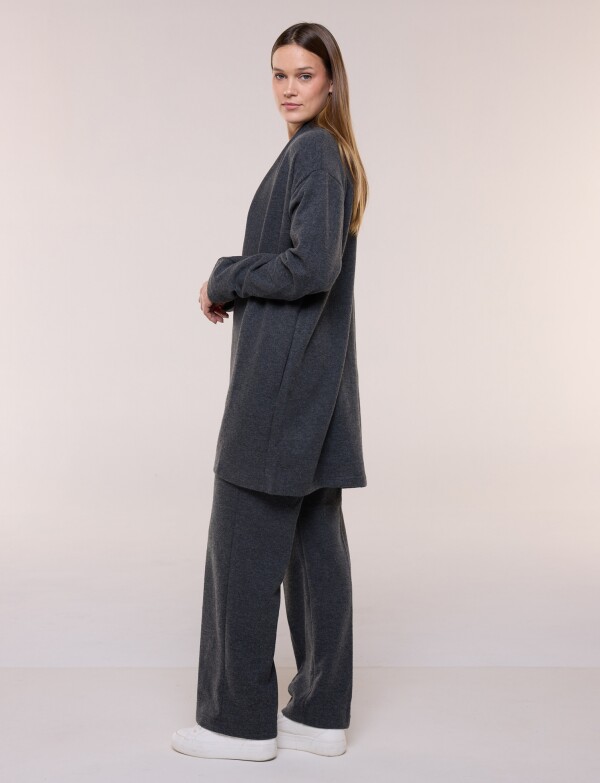 Cardigan Abierto Soft GRIS OSCURO