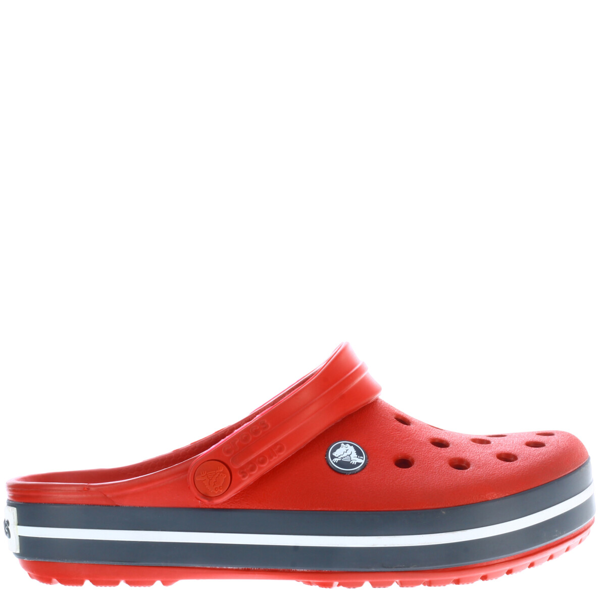 Zueco Crocband Crocs - Red/Grey 