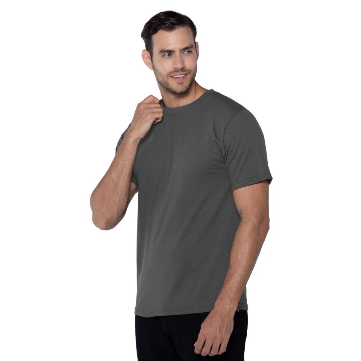 Camiseta a la base peso completo - Gris carbón 
